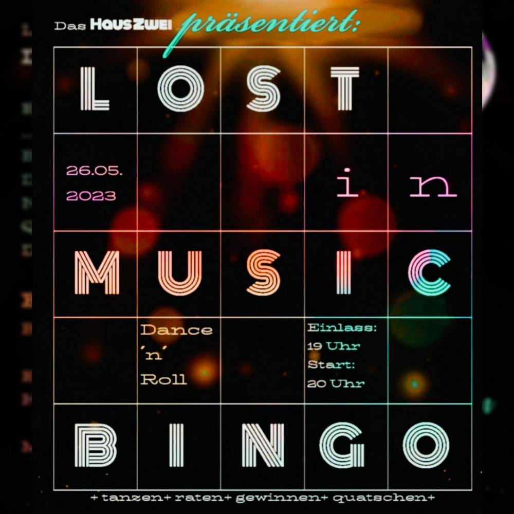 "lost in music" dance 'n' roll - Bingo